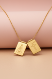 Virgen del Valle Blessing Scapular Necklace – Gold Stainless Steel