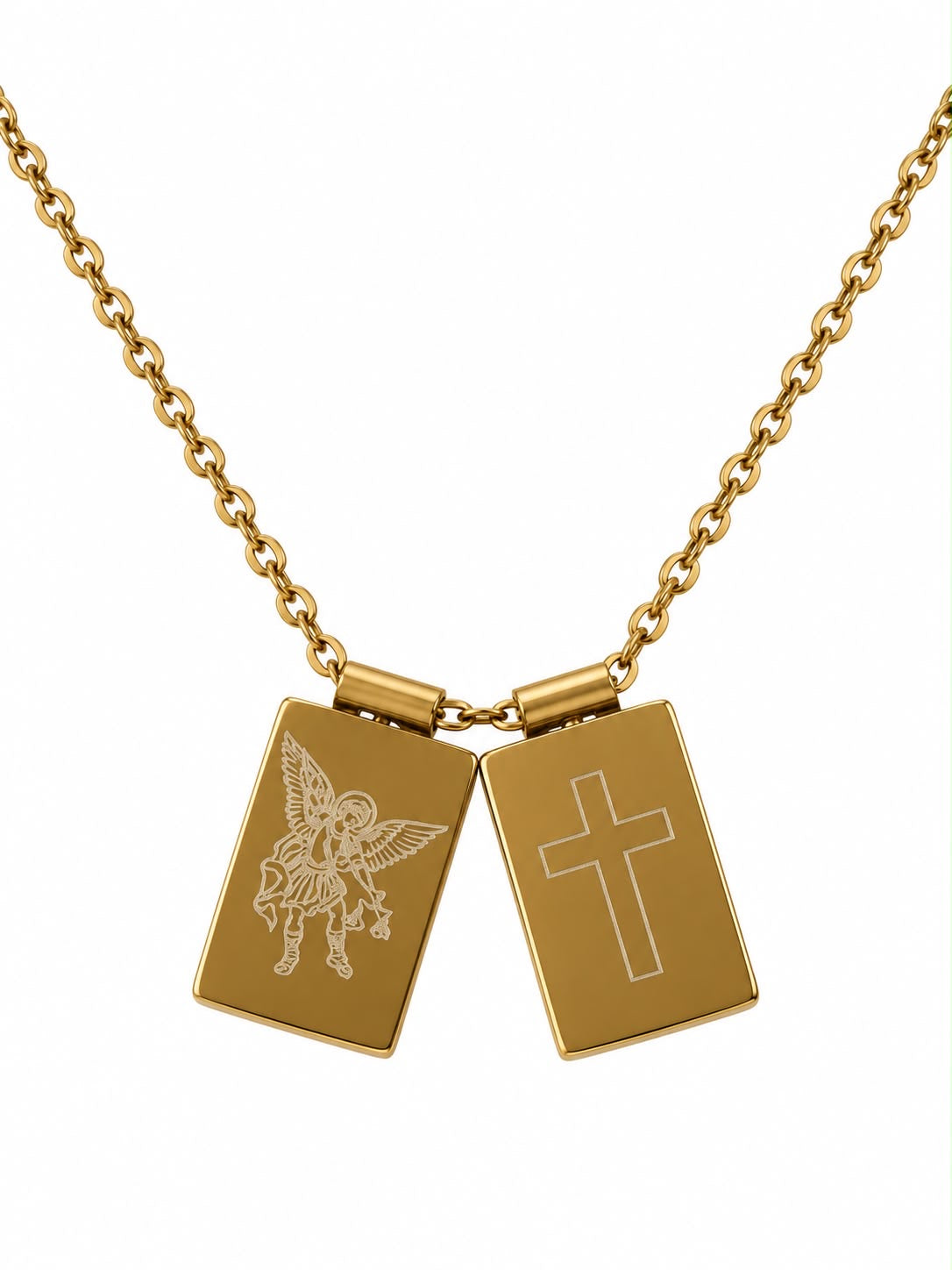 Scapular Necklace - Gold Stainless Steel