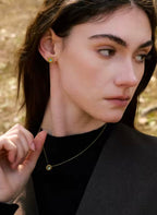Turquoise Sky Set – Gold Stainless Steel Necklace & Earrings