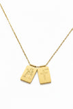 Divina Pastora Faith Scapular Necklace – Gold Stainless Steal