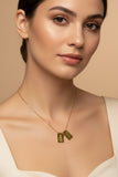 Virgen del Valle Blessing Scapular Necklace – Gold Stainless Steel