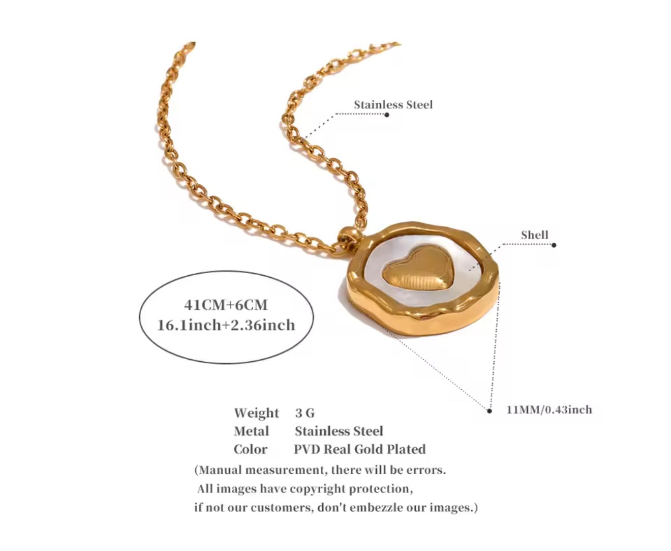 Amara Heart Necklace