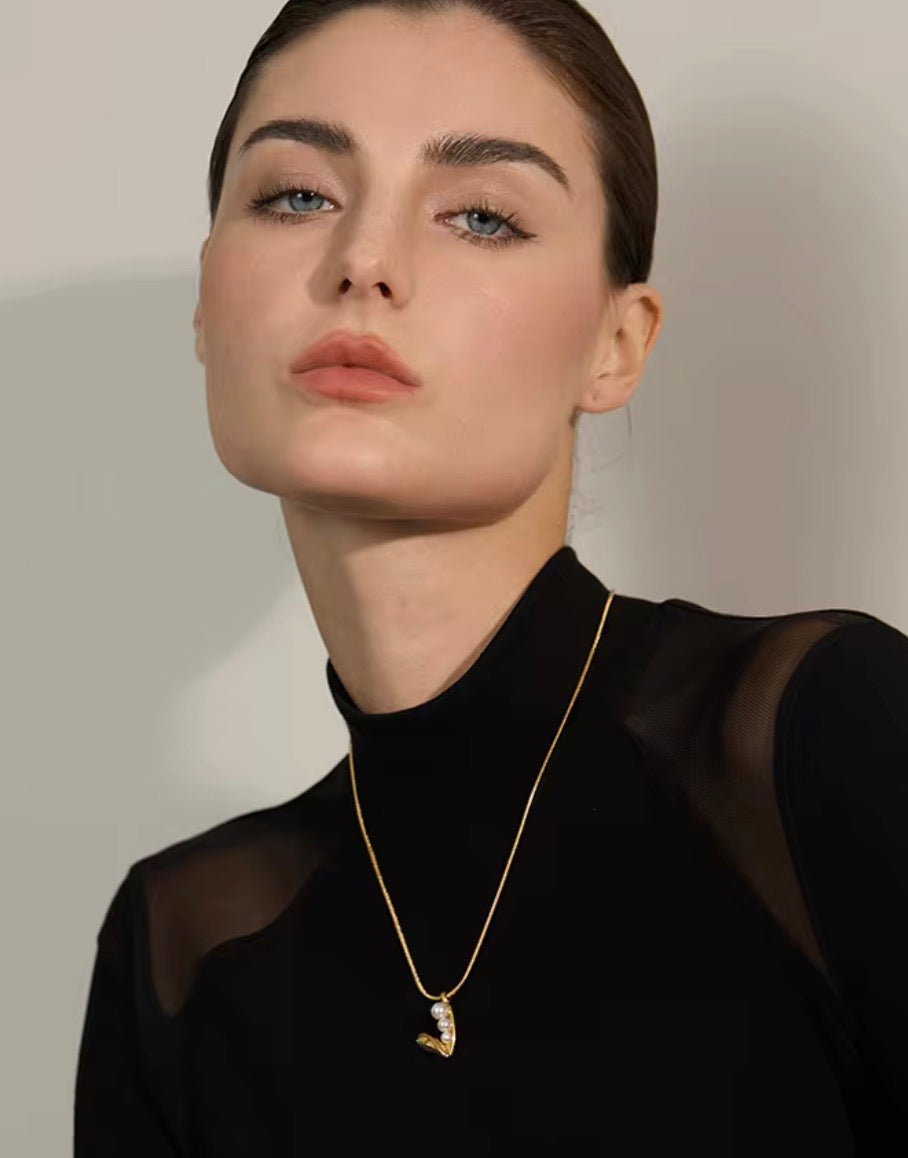 Pearl Heart Necklace