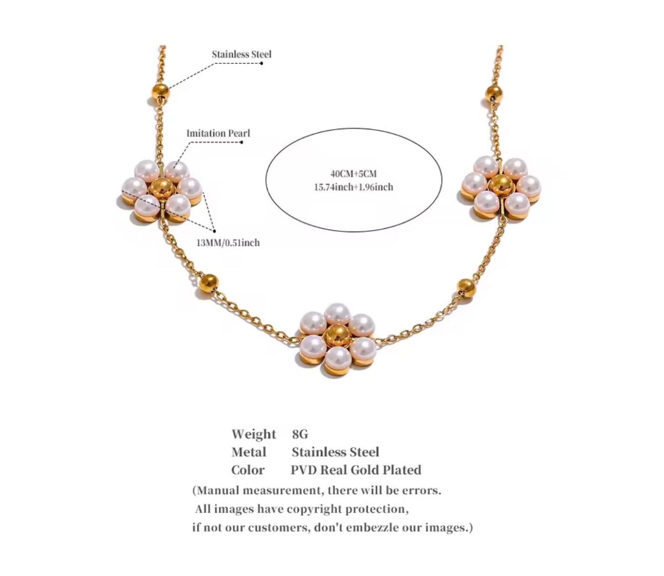 Pearl Blossom Necklace