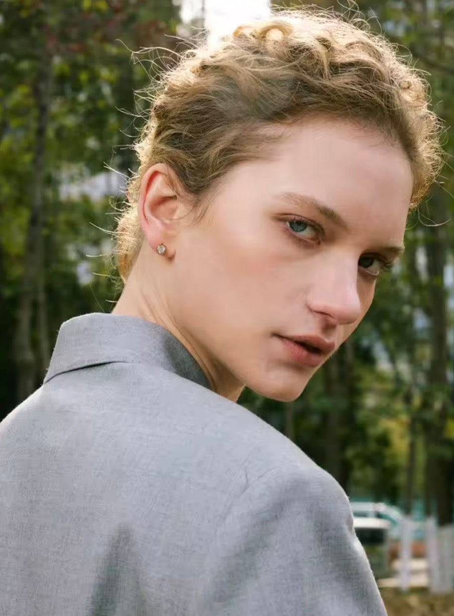 Amour Heart Stud Earrings