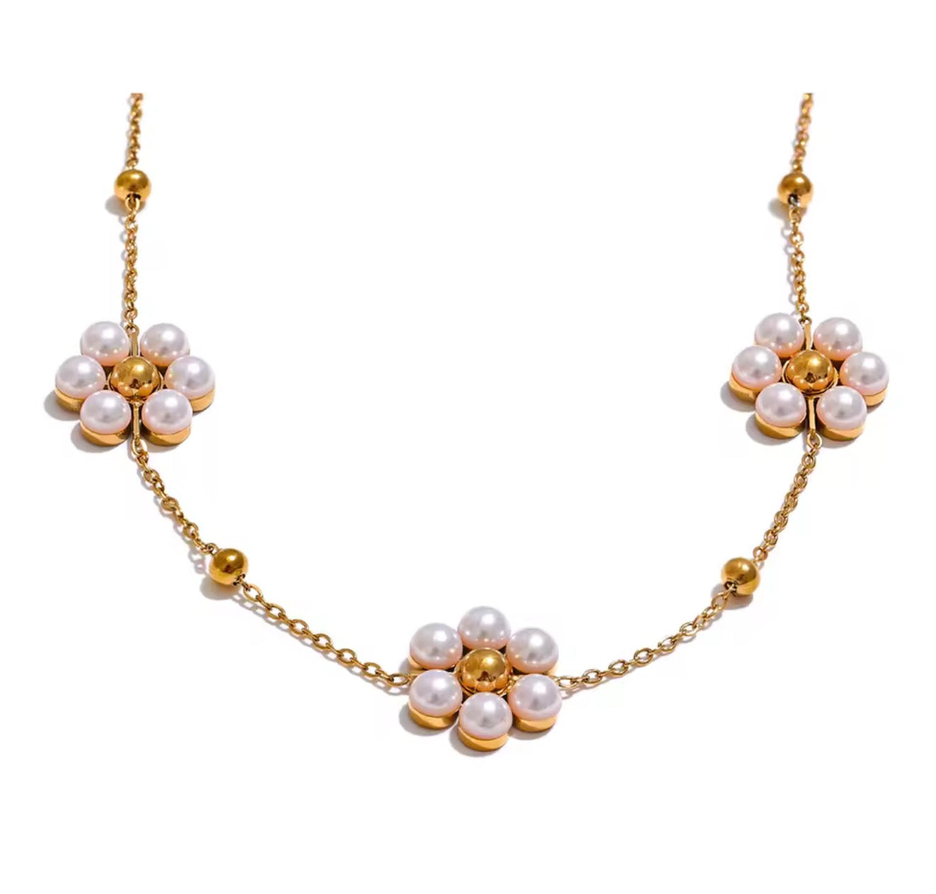 Pearl Blossom Necklace