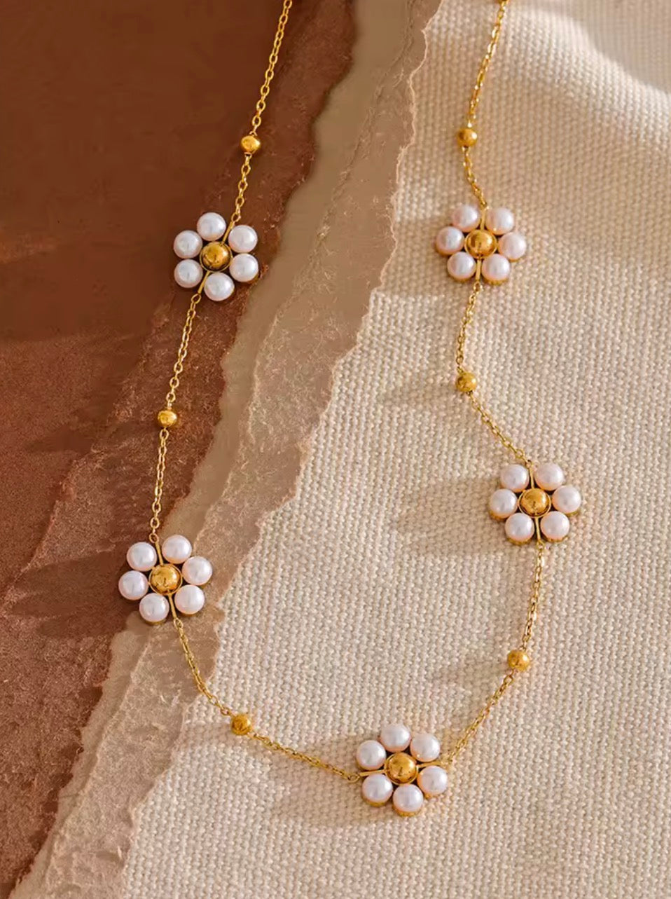 Pearl Blossom Necklace