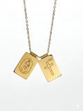 Our Lady of Chiquinquirá Scapular Necklace – Gold Stainless Steel
