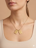 Our Lady of Chiquinquirá Scapular Necklace – Gold Stainless Steel