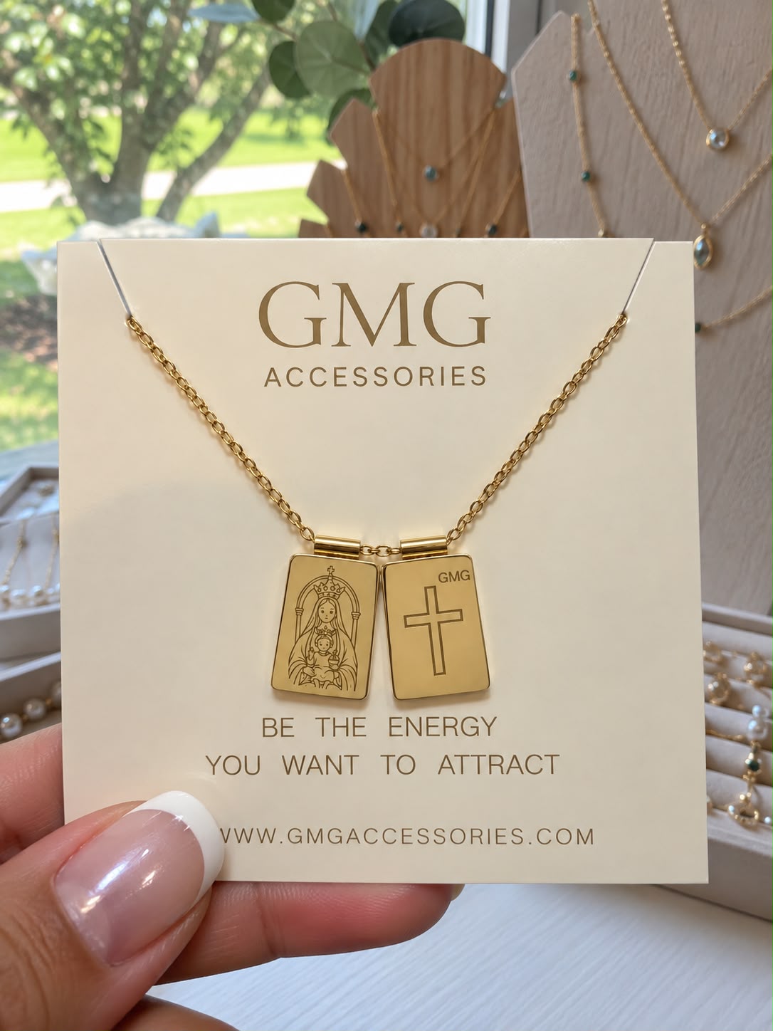 Scapular Necklace - Gold Stainless Steel