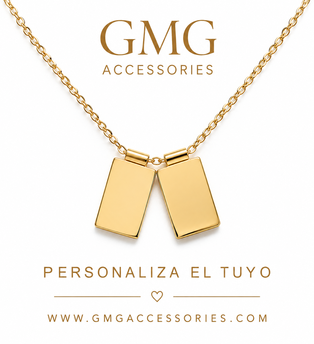 Scapular Necklace - Gold Stainless Steel