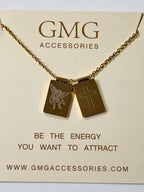 Scapular Necklace - Gold Stainless Steel