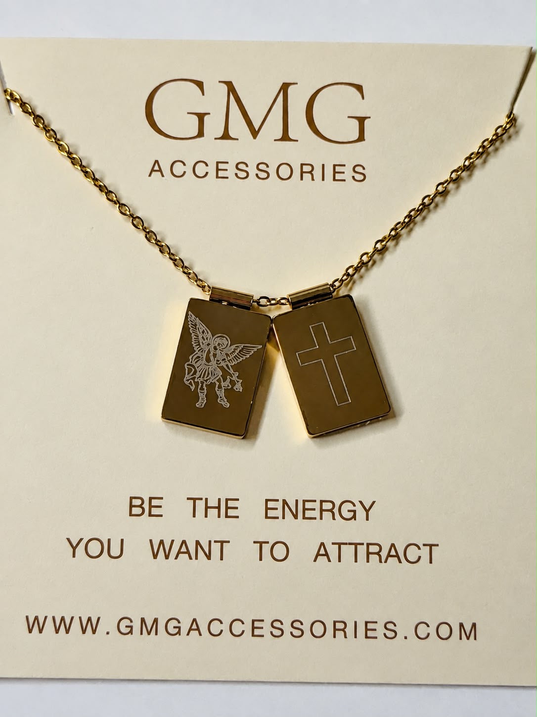 Scapular Necklace - Gold Stainless Steel