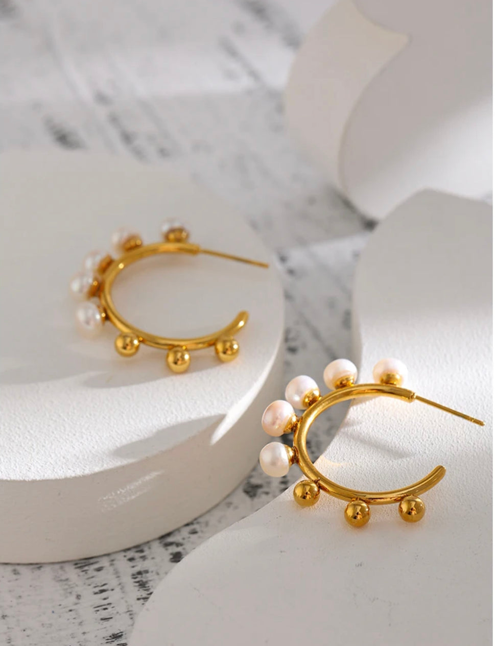 Pearl Hoops