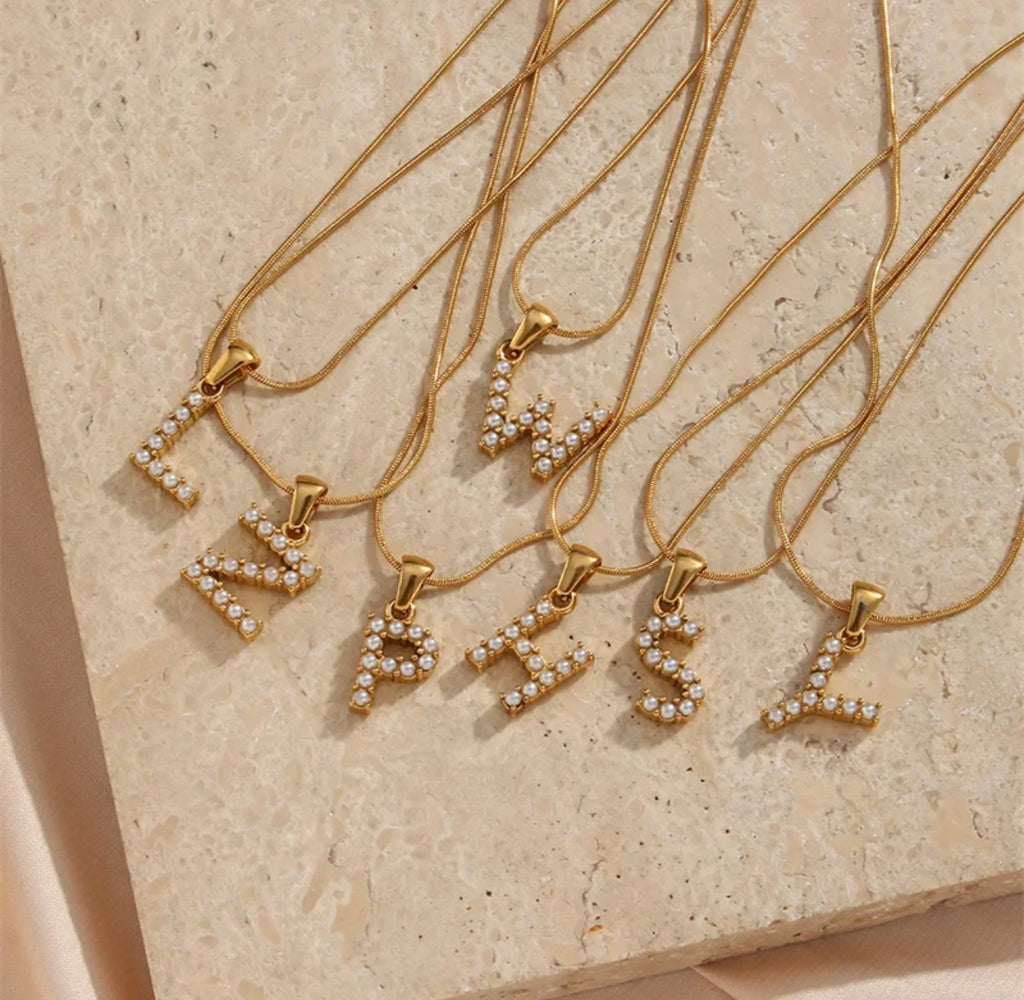 INITIALS IN PEARLS