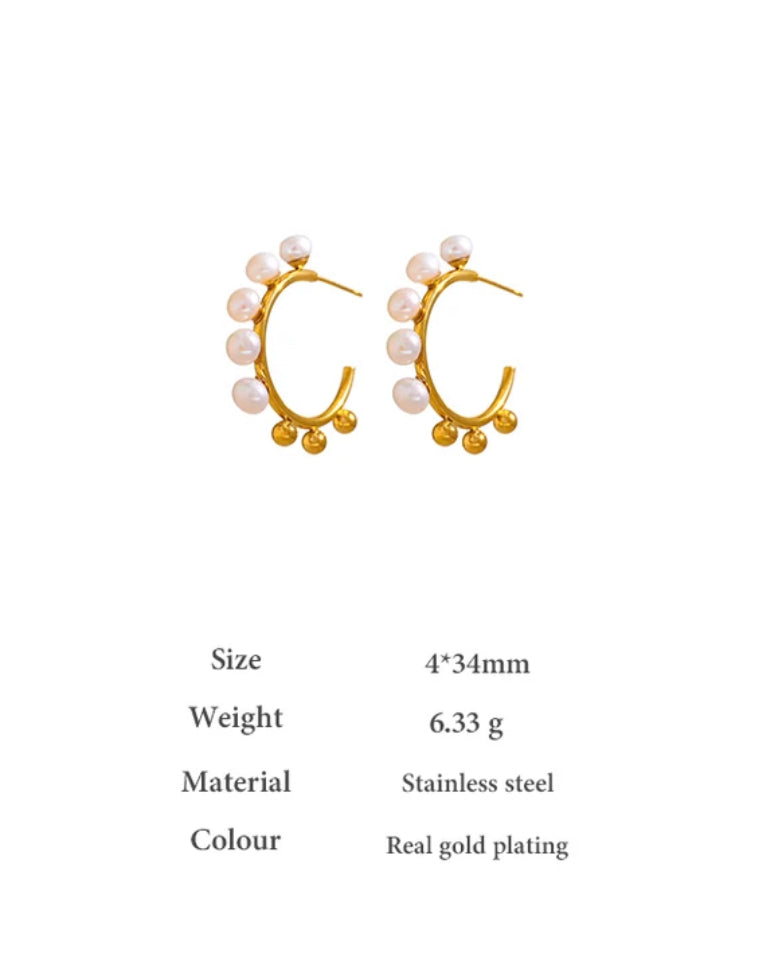 Pearl Hoops