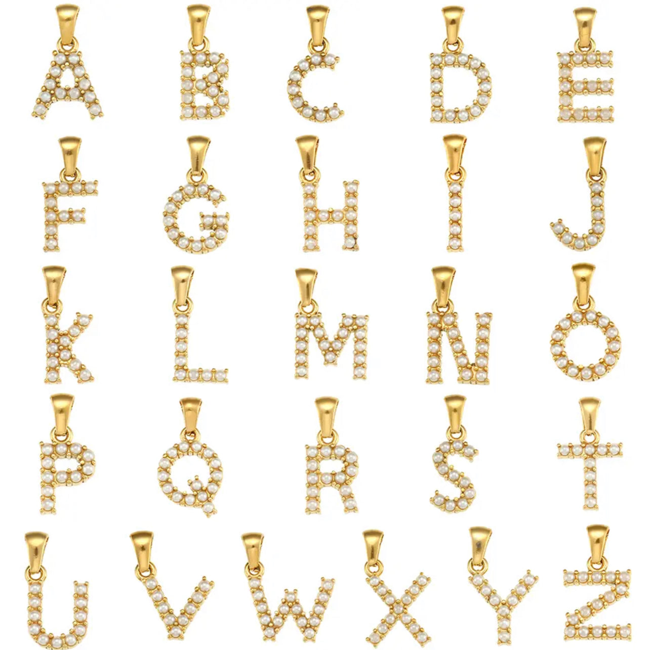 INITIALS IN PEARLS