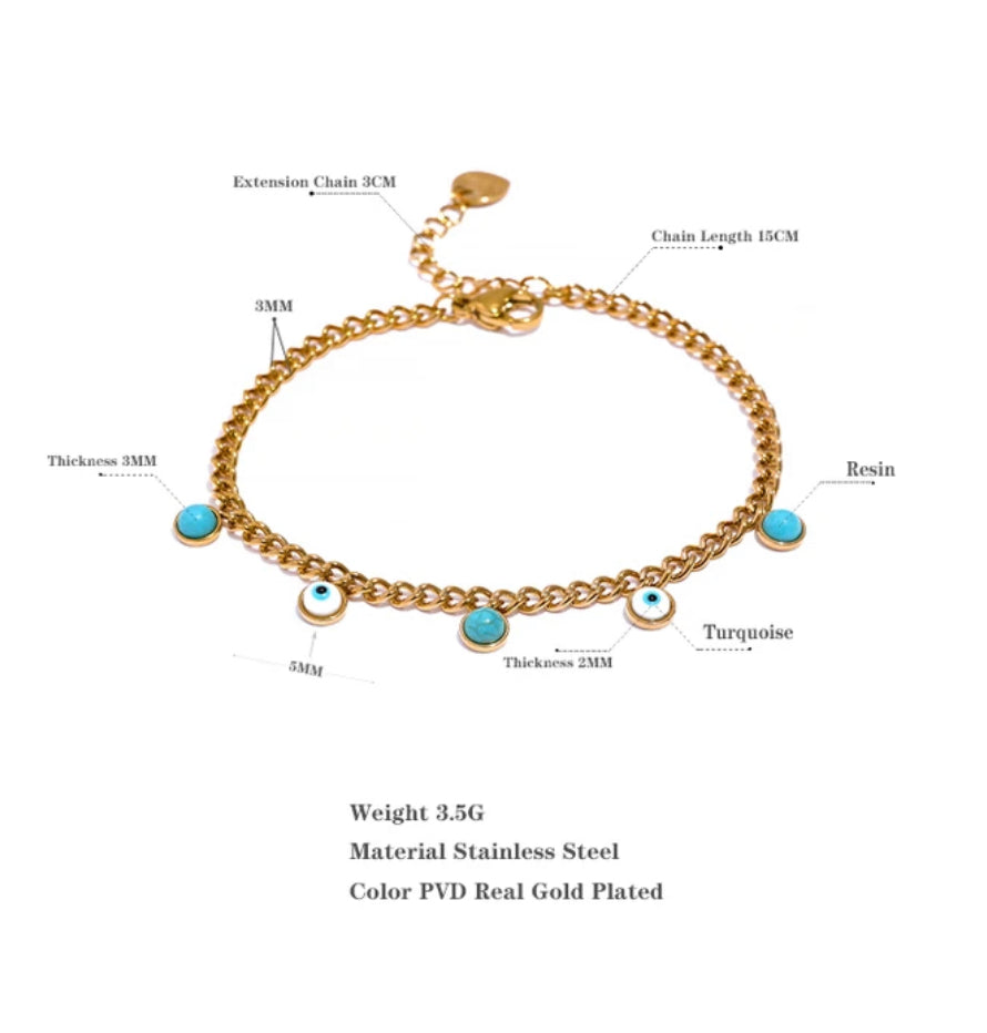 Eye Charm Bracelet