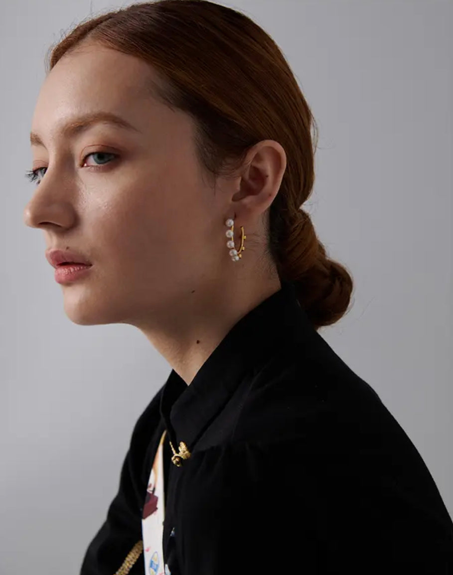 Pearl Hoops
