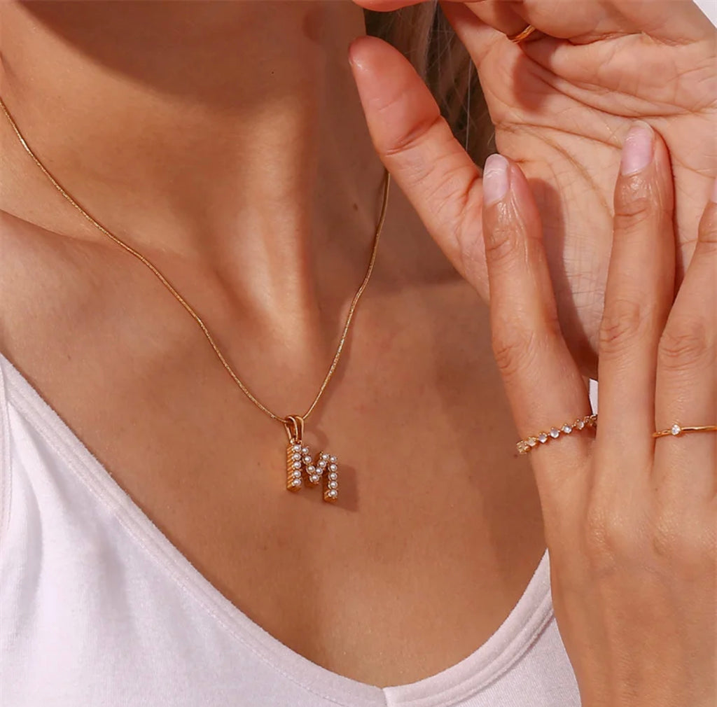 INITIALS IN PEARLS
