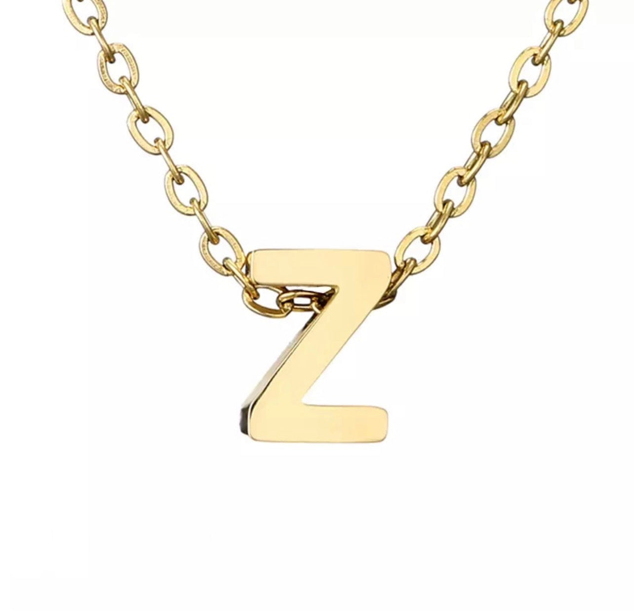 Initials in stainless steel