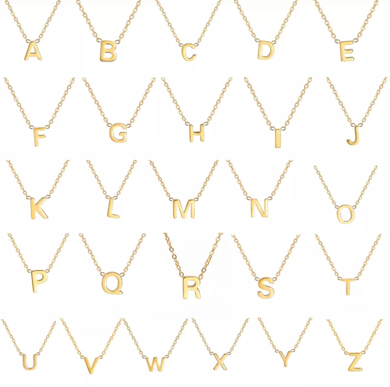 Initials in stainless steel