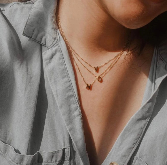 Initials in stainless steel