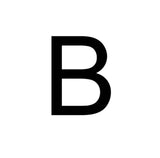 Initials in stainless steel