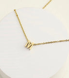 Initials in stainless steel