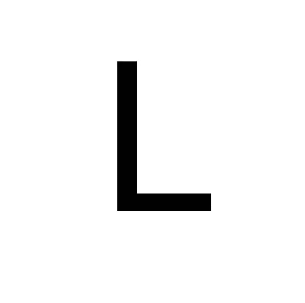 Initials in stainless steel
