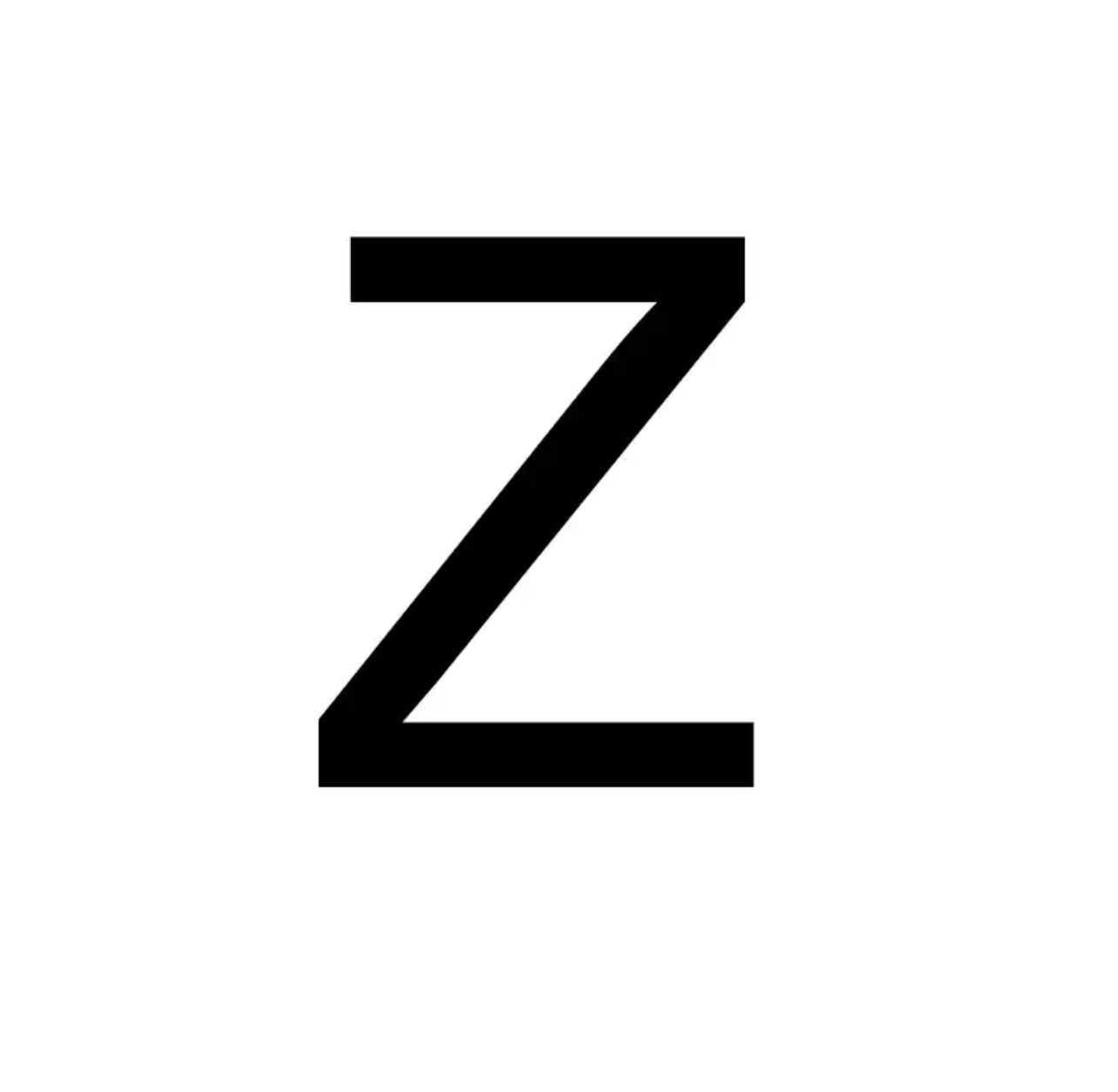Initials in stainless steel